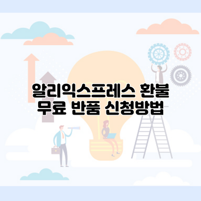 알리익스프레스 환불 무료 반품 신청방법