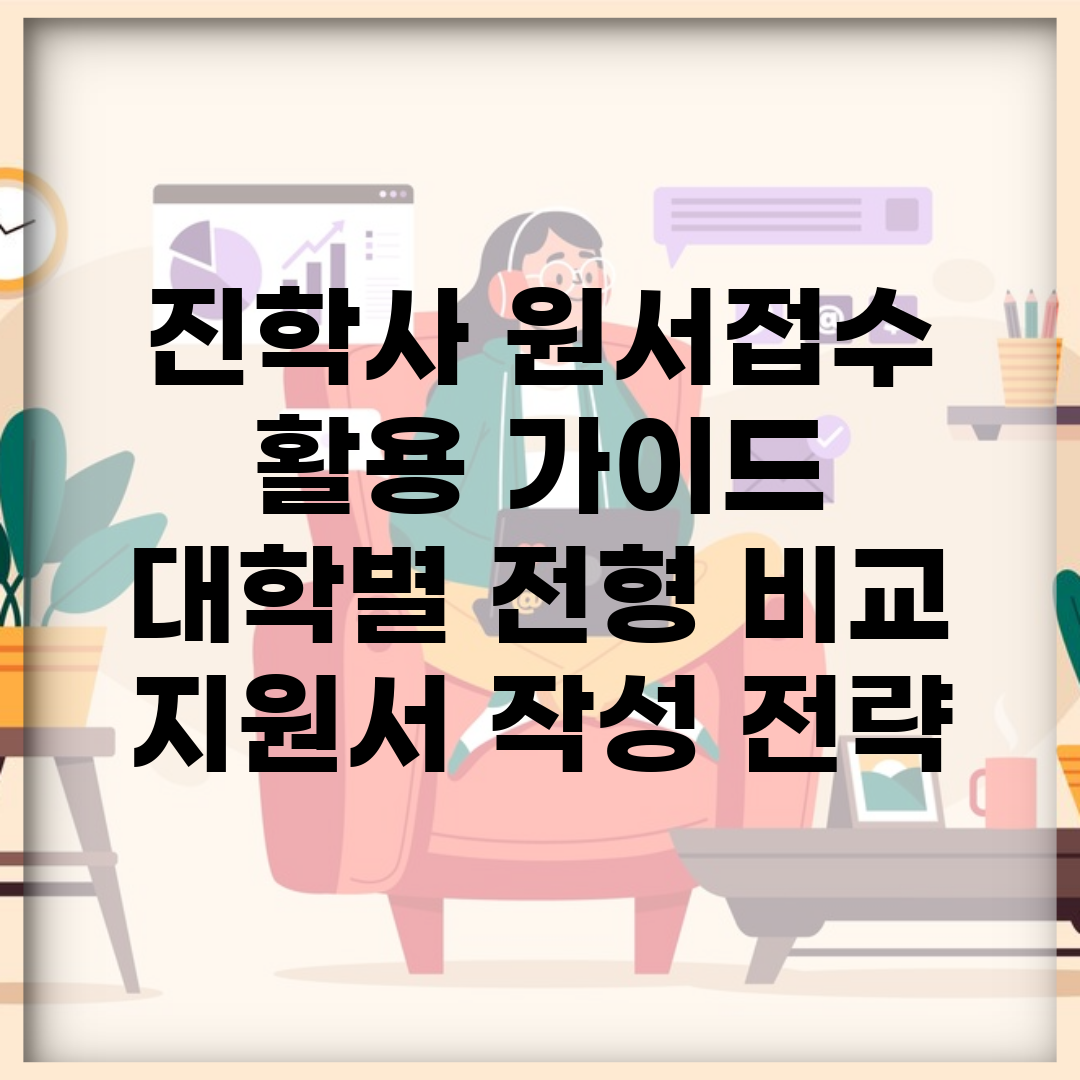 진학사 원서접수 활용 가이드 | 대학별 전형 비교 | 지원서 작성 전략