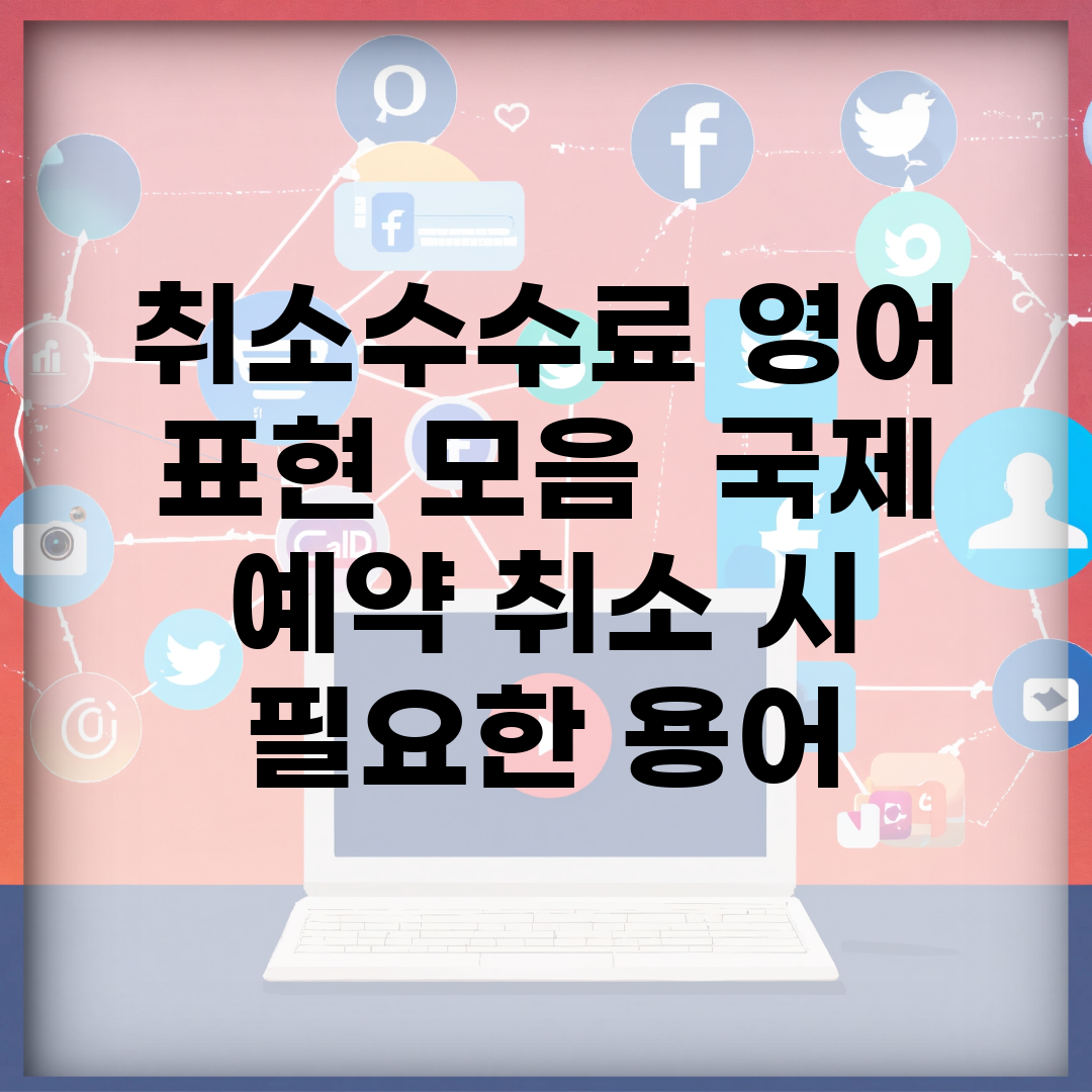 취소수수료 영어 표현 모음 | 국제 예약 취소 시 필요한 용어