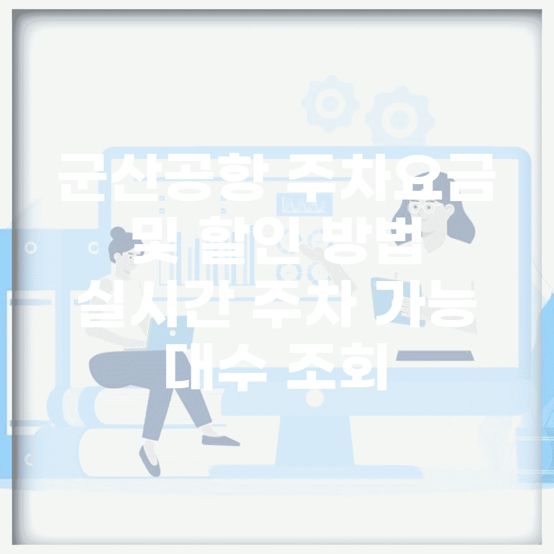 군산공항 주차요금 및 할인 방법 | 실시간 주차 가능 대수 조회
