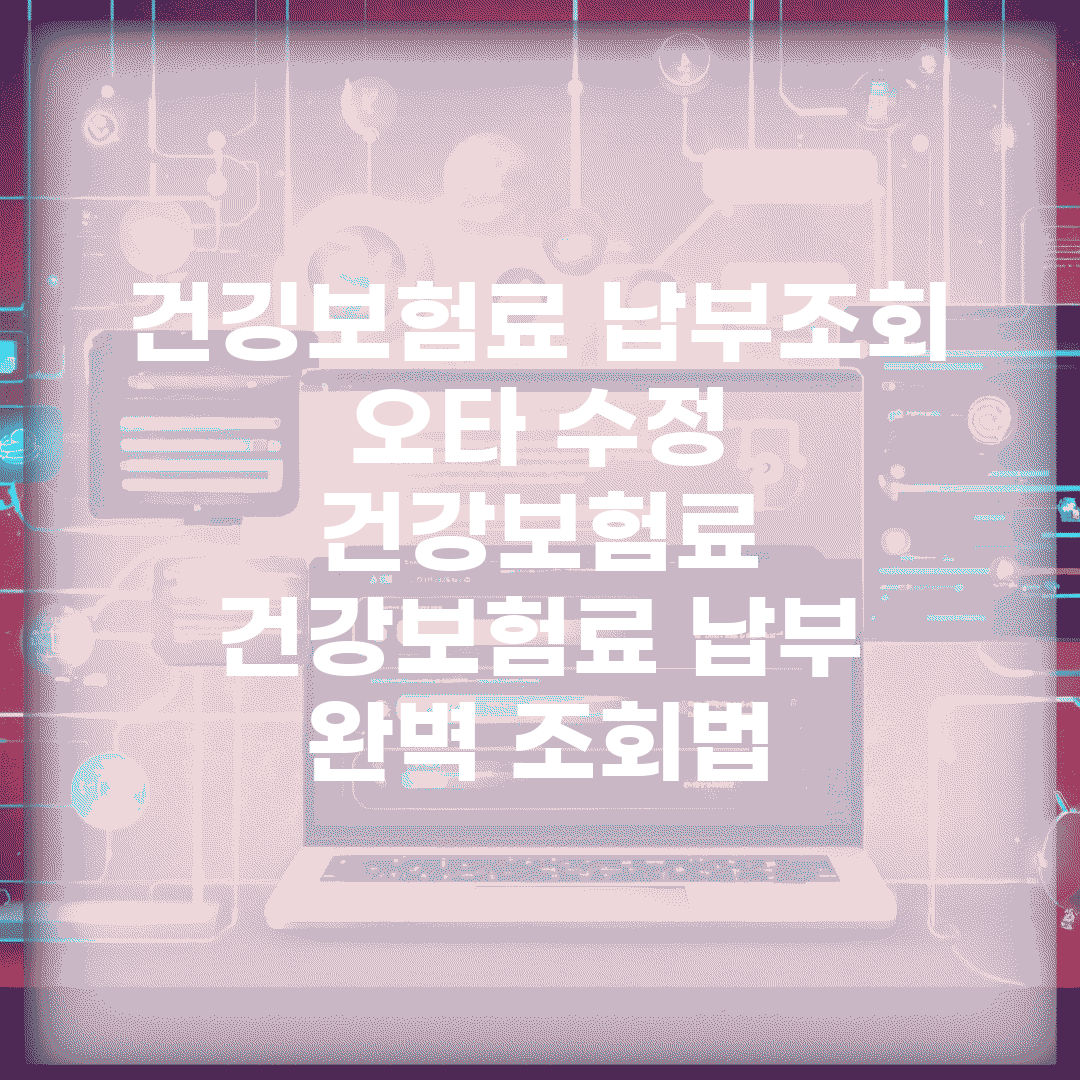 건깅보험료 납부조회 오타 수정 건강보험료 | 건강보험료 납부 완벽 조회법