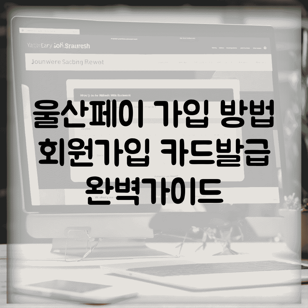 울산페이 가입 방법 | 회원가입 카드발급 완벽가이드