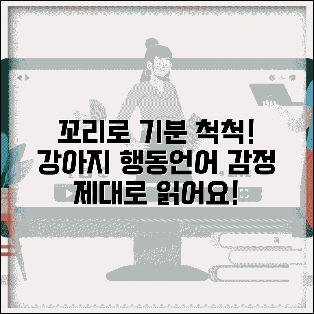 강아지 꼬리 흔드는 속도로 기분 알 수 있나요 | 강아지꼬리 | 감정표현 | 행동언어