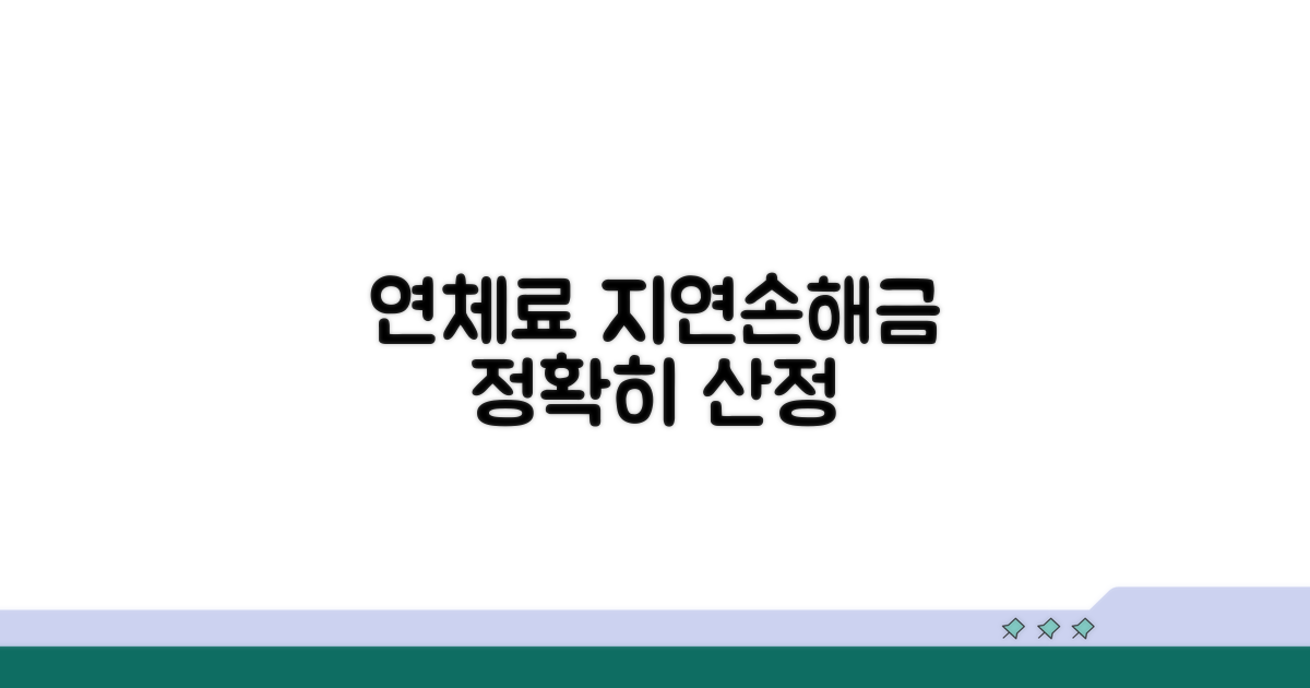 연체료 부과, 지연손해금 산정