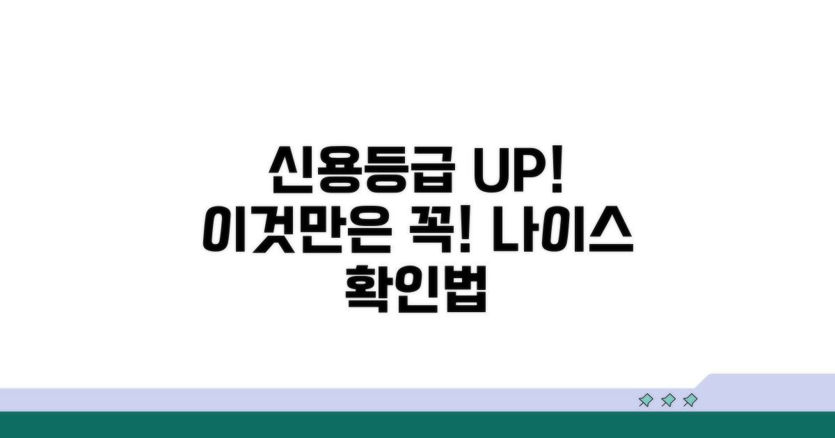 나이스 신용등급, 이것만은 꼭 확인