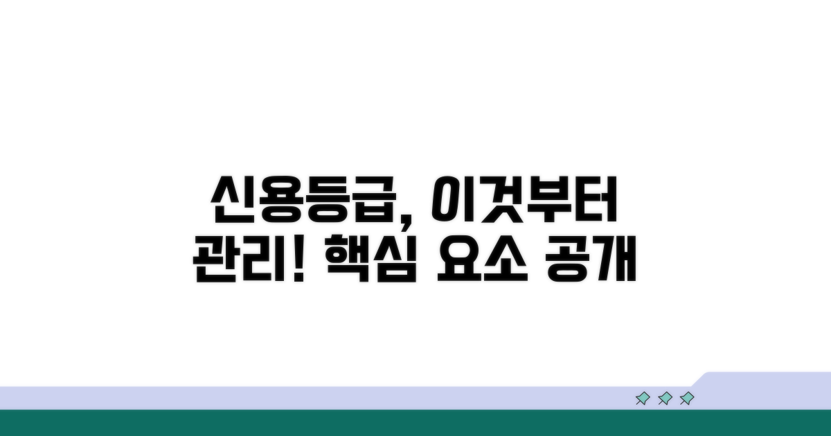 신용등급 영향 요소, 이것부터 관리