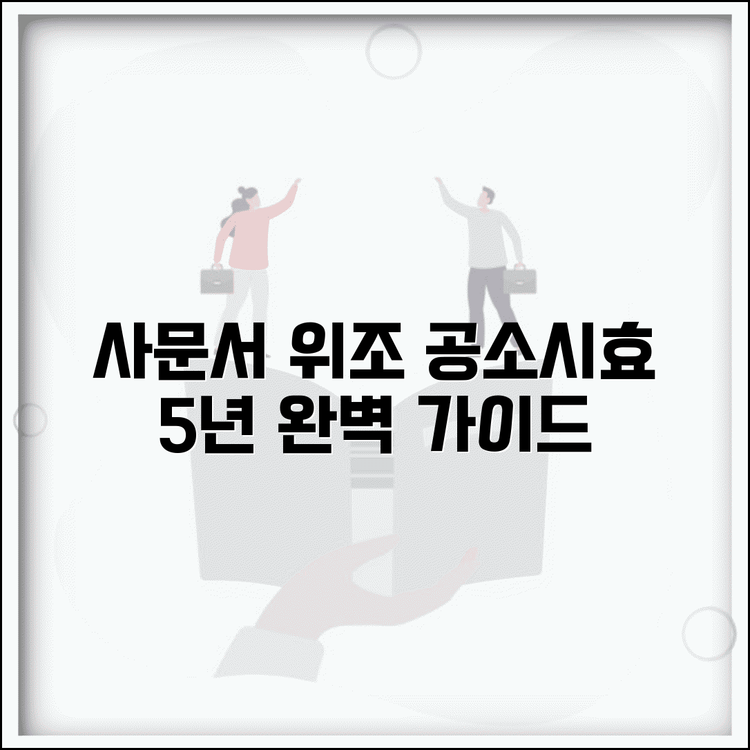사문서 위조 공소시효 5년 기간 | 사문서위조죄 공소시효 완벽 가이드