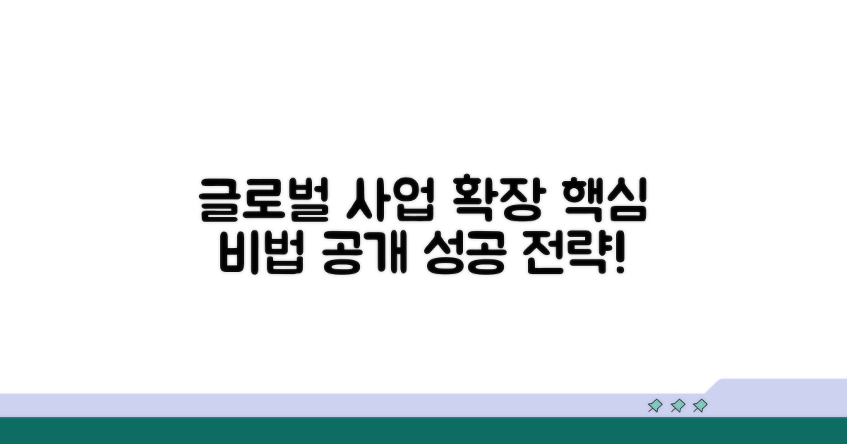 글로벌 사업 확장 비법