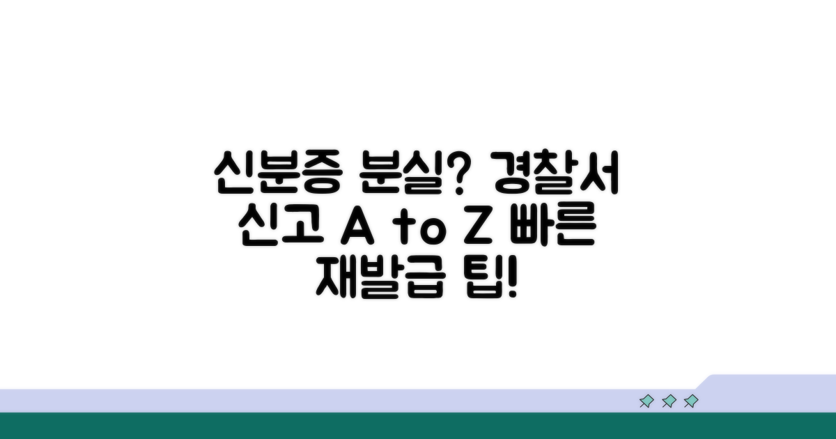 신분증 분실신고 경찰서 방문 방법
