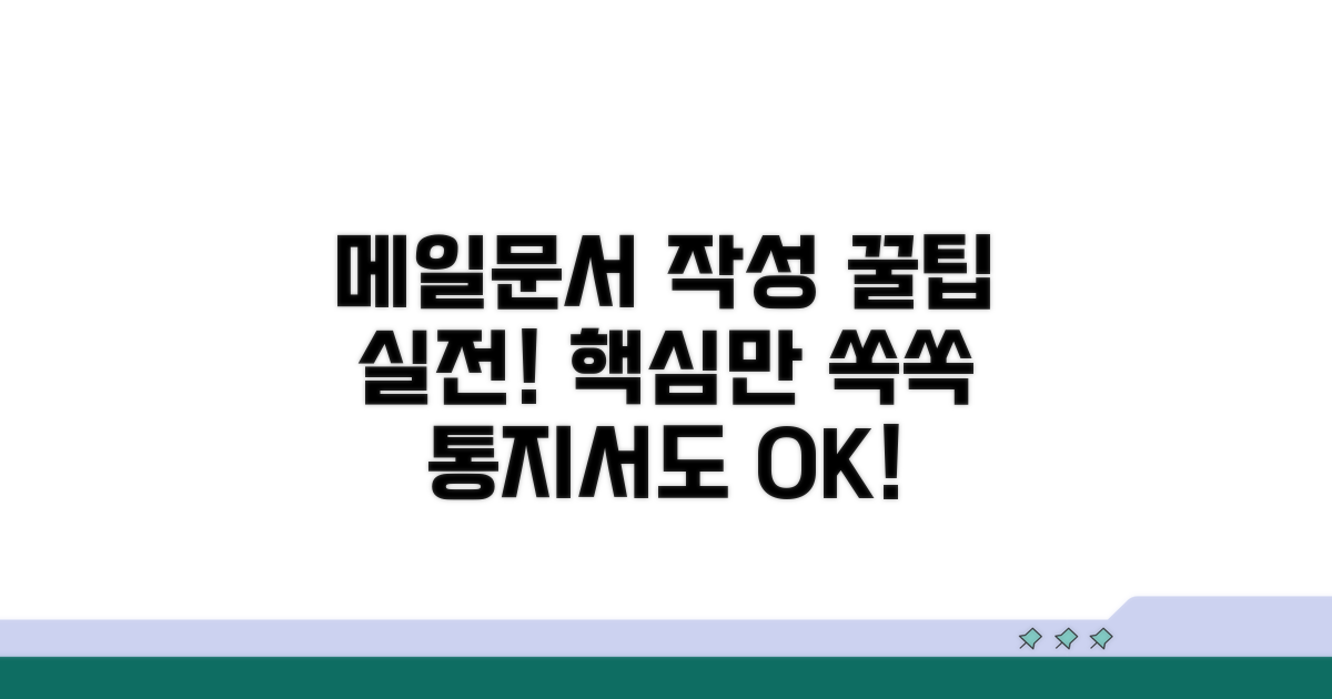 실전 활용: 메일, 문서 통지서 작성