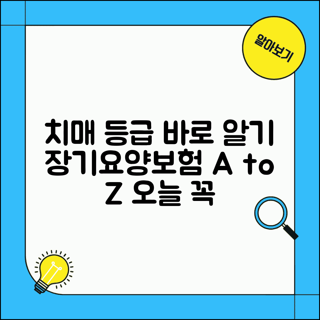 치매 등급 판정 기준 | 장기요양보험 치매 등급 분류