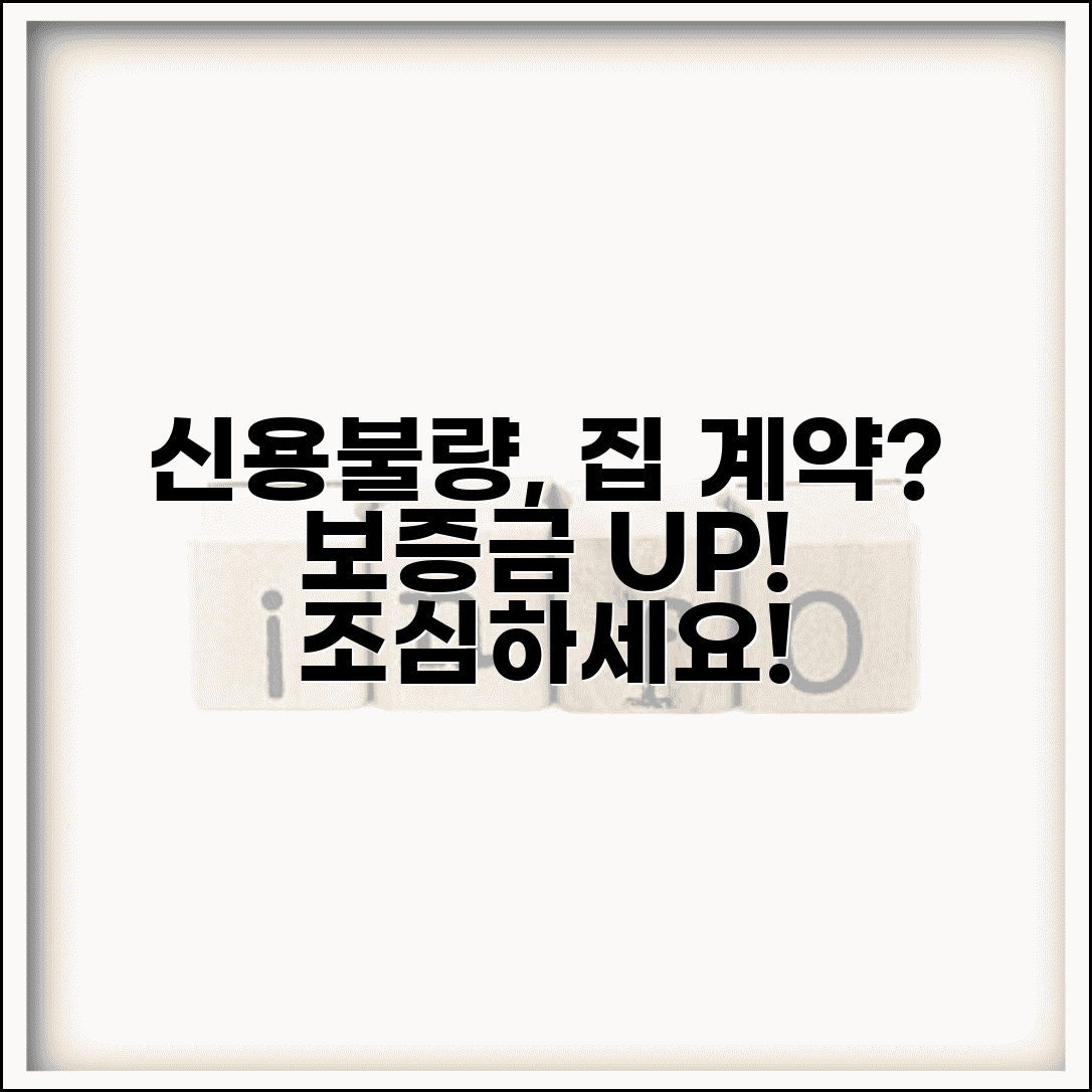 신용불량자 되면 집 계약 | 신용불량 상태 전월세 계약시 보증금 추가 요구