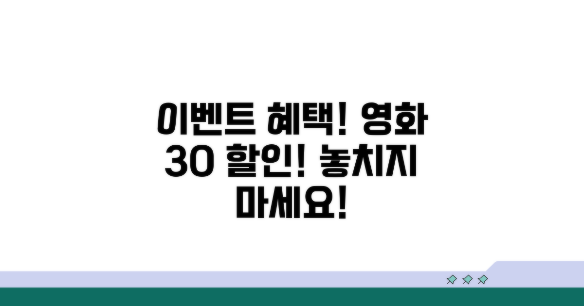 이벤트 혜택 받고 영화 할인받자