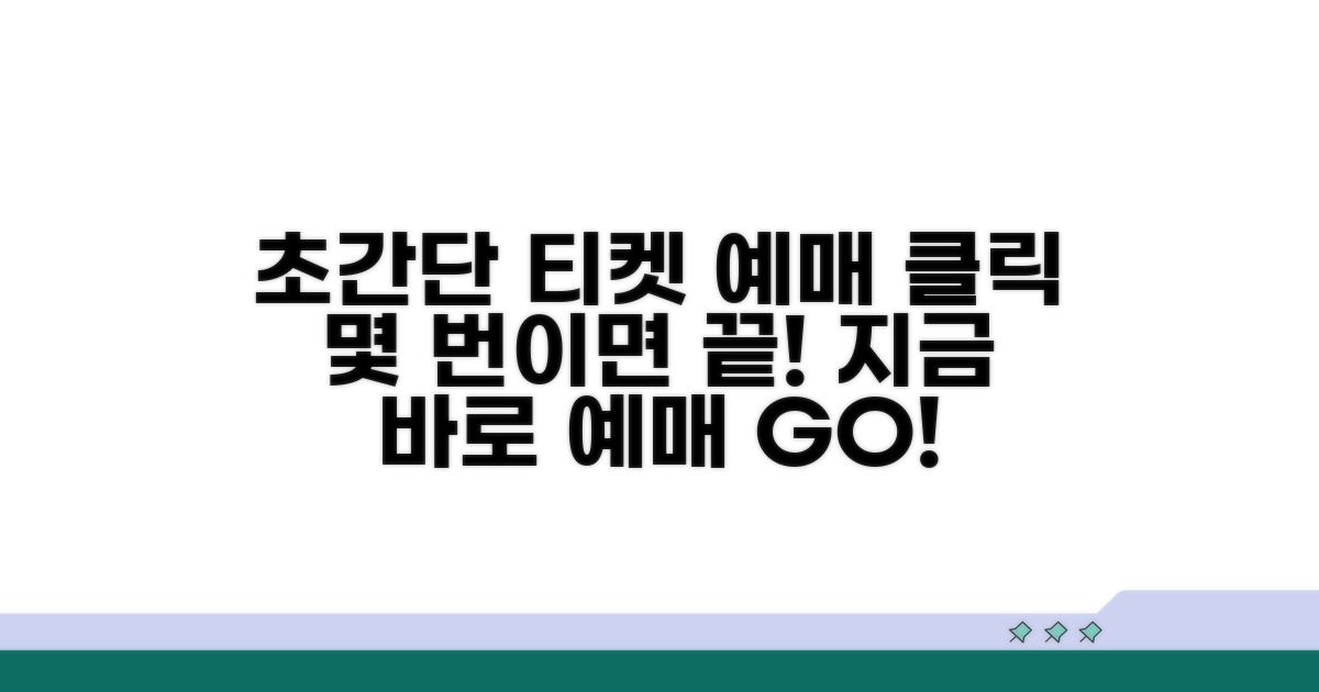 온라인 티켓 예매 초간단 방법