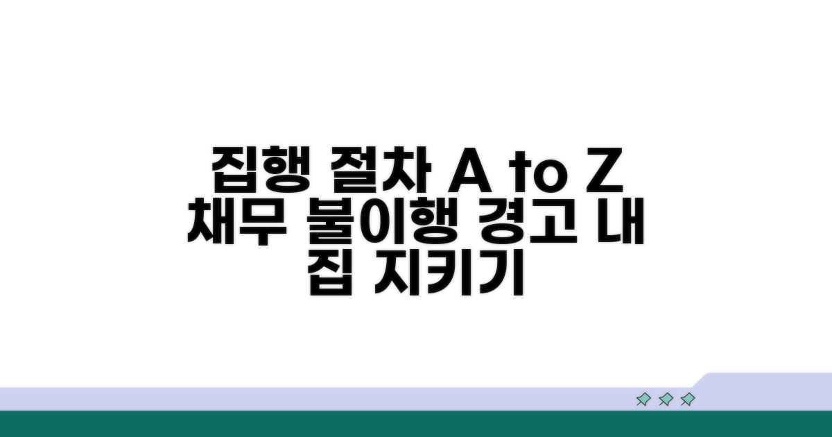 채무 불이행 시 집행 절차 안내
