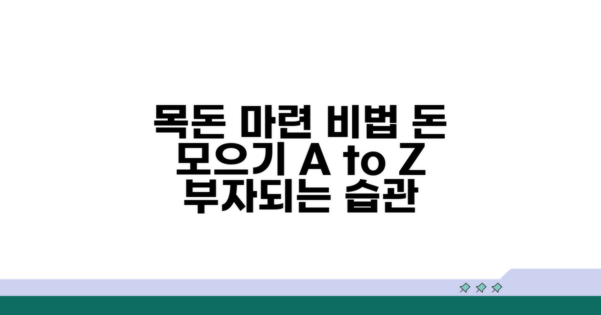목돈 마련을 위한 활용법