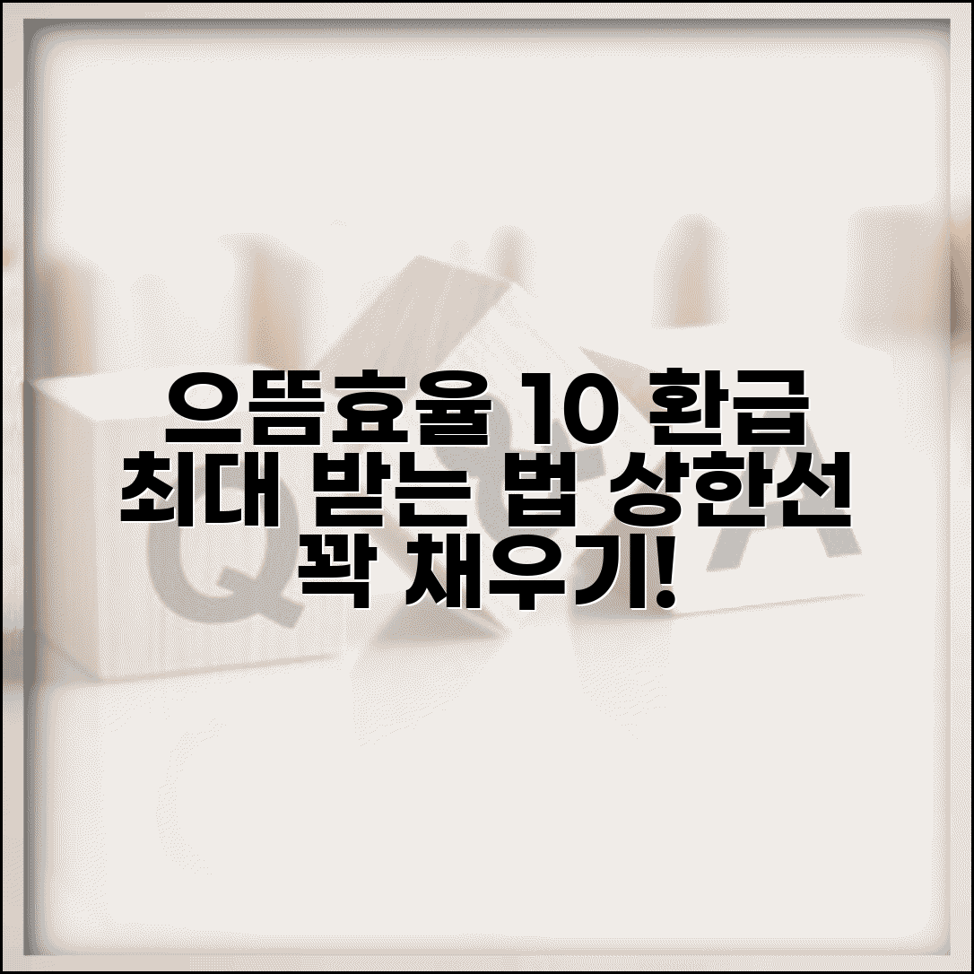 으뜸효율가전 10 환급률 최대한 받기 | 상한선 내에서 가장 많은 돈 돌려받는 법
