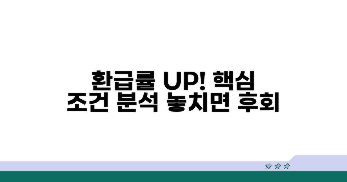 환급률 올리는 핵심 조건 분석
