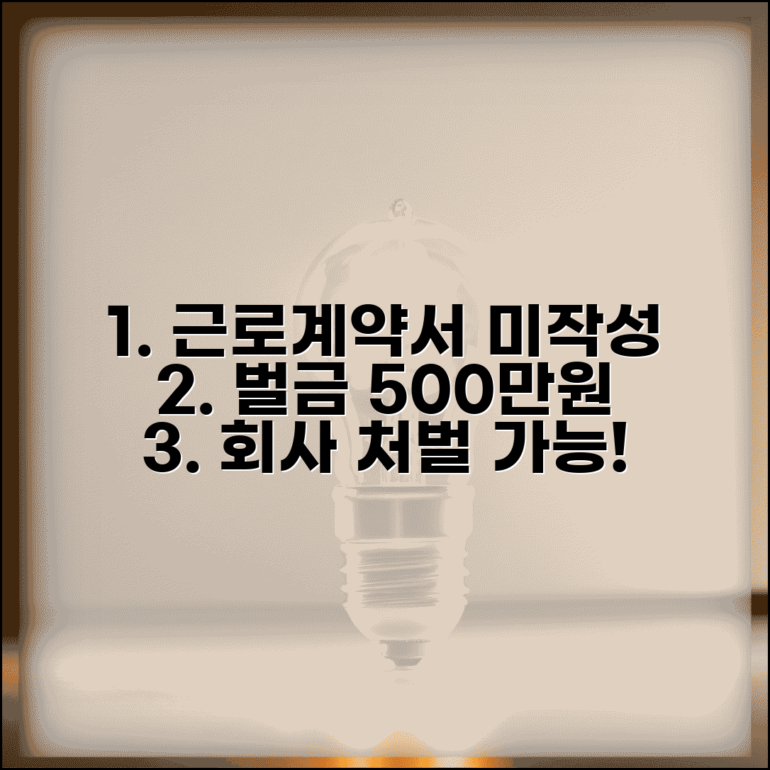 근로계약서 안써주는 회사 | 근로계약서 미작성 500만원 이하 벌금 처벌