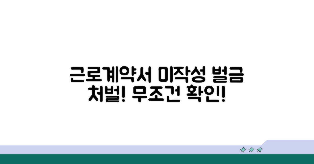 근로계약서 미작성시 벌금과 처벌