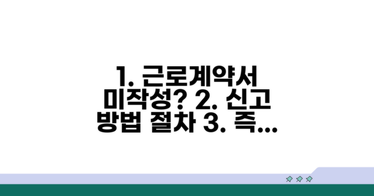 근로계약서 미작성 신고 방법과 절차