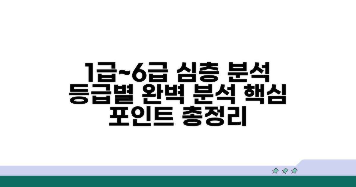 1급부터 6급까지 상세 분석