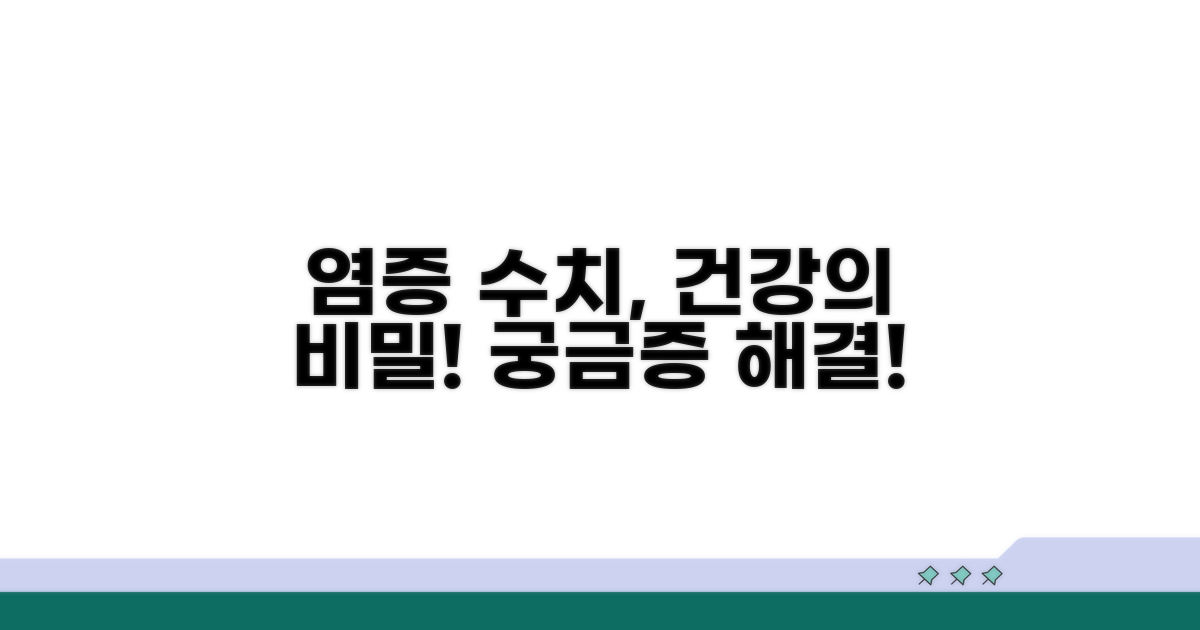 궁금증 해결! 염증 수치와 건강의 연관성