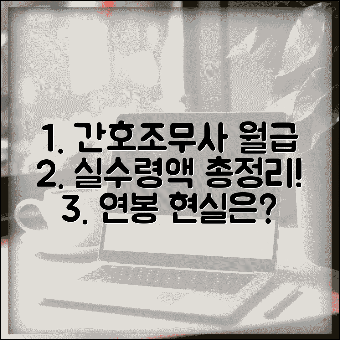 간호조무사 월급 연봉 현실 | 간호조무사 급여 실수령액 총정리