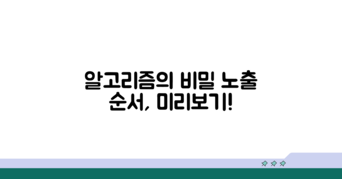 알고리즘이 결정하는 노출 순서