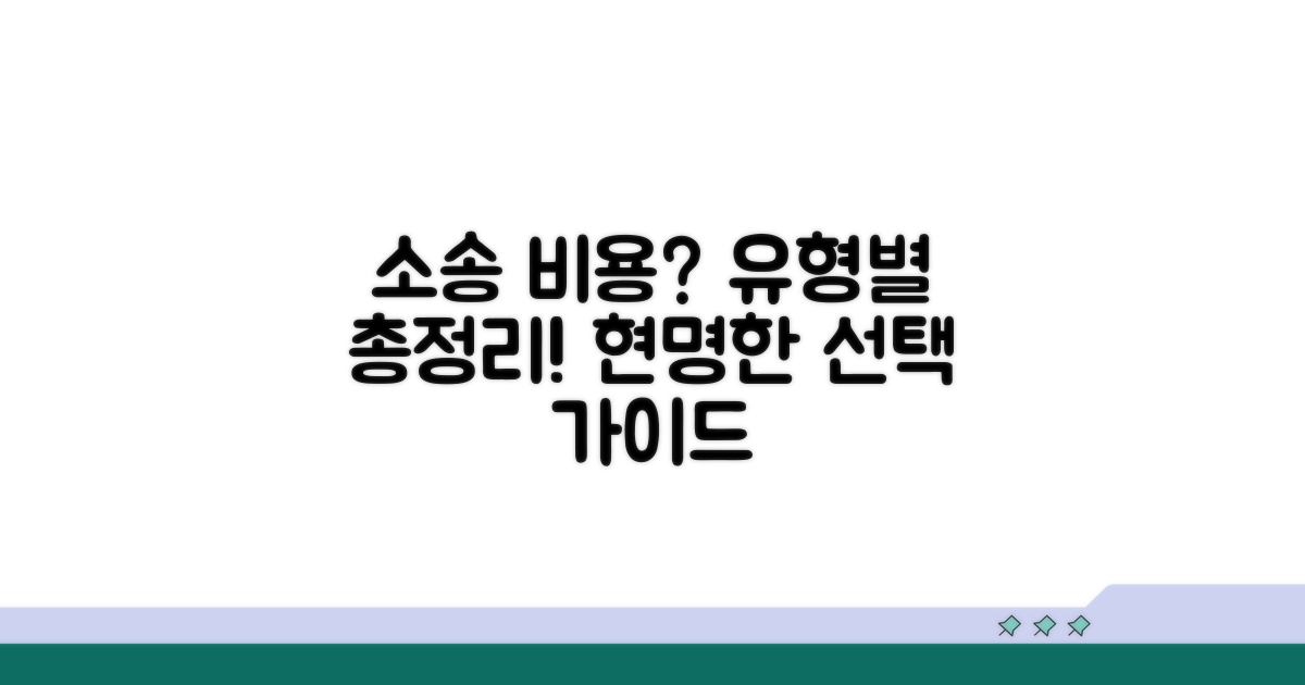 소송 유형별 비용 부담 가이드