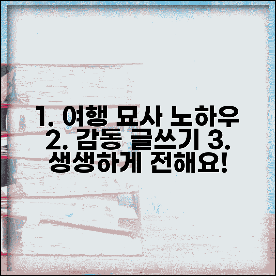 기행문 쓰는 법 생생하게 표현하기 | 여행의 감동을 독자에게 전달하는 글쓰기 기법