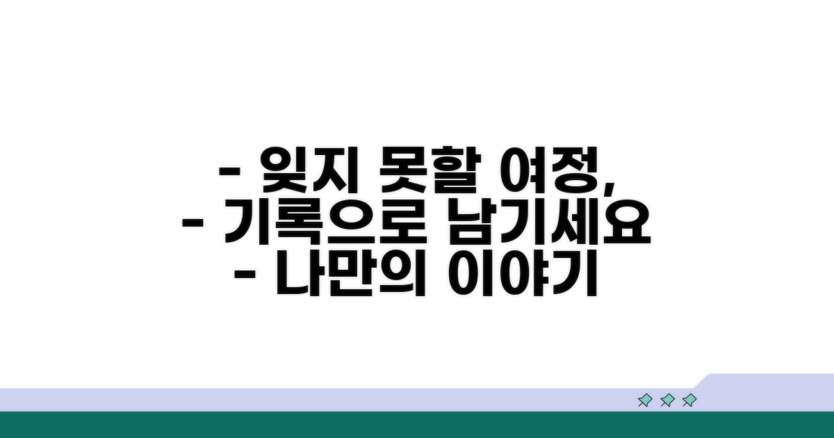 잊지 못할 여정, 글로 남기기