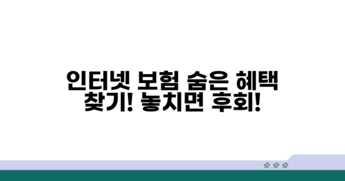 인터넷 전용 보험 상품 혜택 분석
