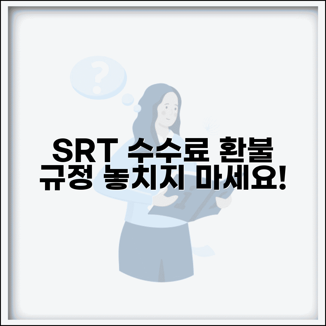 SRT 취소 수수료 시간대별 안내 | 수서고속철도 예매 취소시 부과되는 수수료와 환불 규정