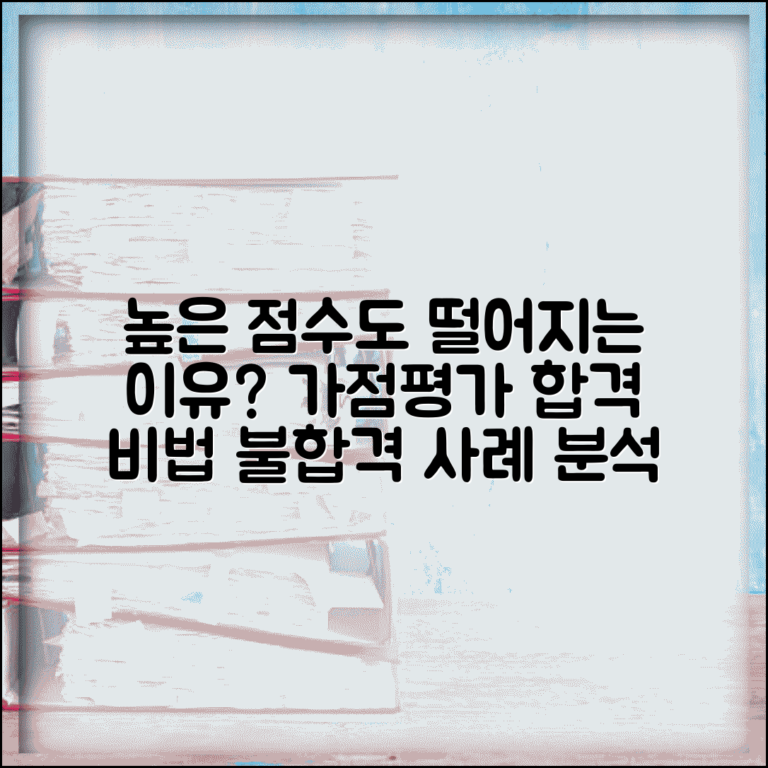 가점평가에 의한 불합격 사례 분석 | 높은 점수인데도 떨어지는 이유와 대책