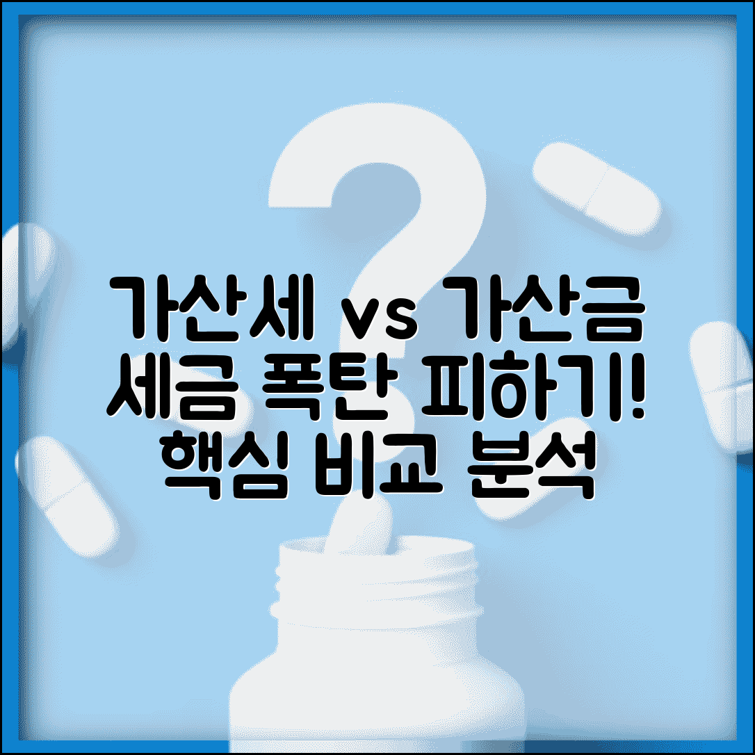 가산세 가산금 차이점 | 가산세와 가산금 비교 분석