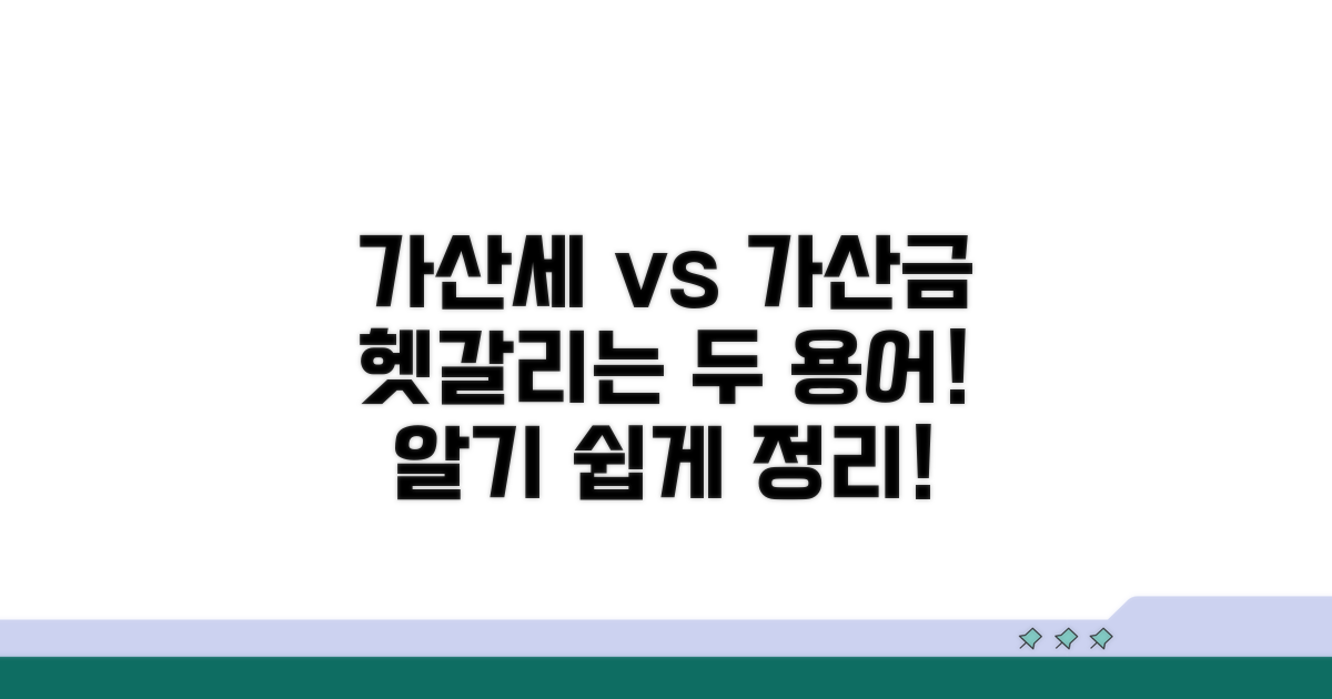 가산세 vs 가산금, 무엇이 다를까?