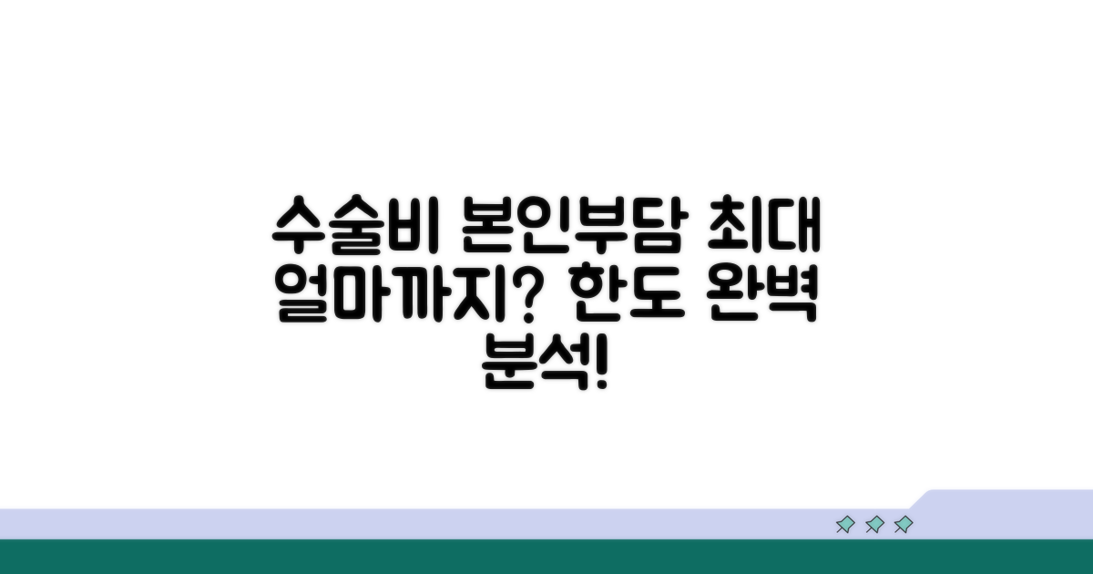 수술비 본인부담 한도 상세 분석