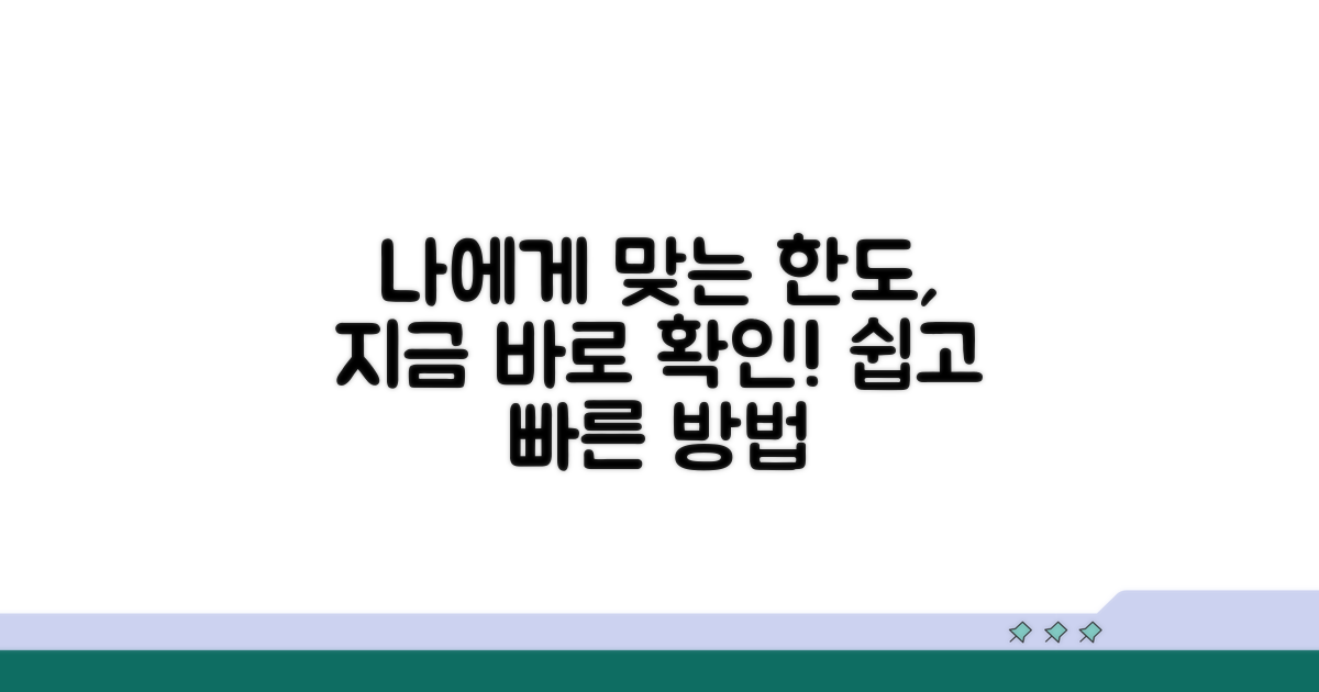 나에게 맞는 한도 확인 방법
