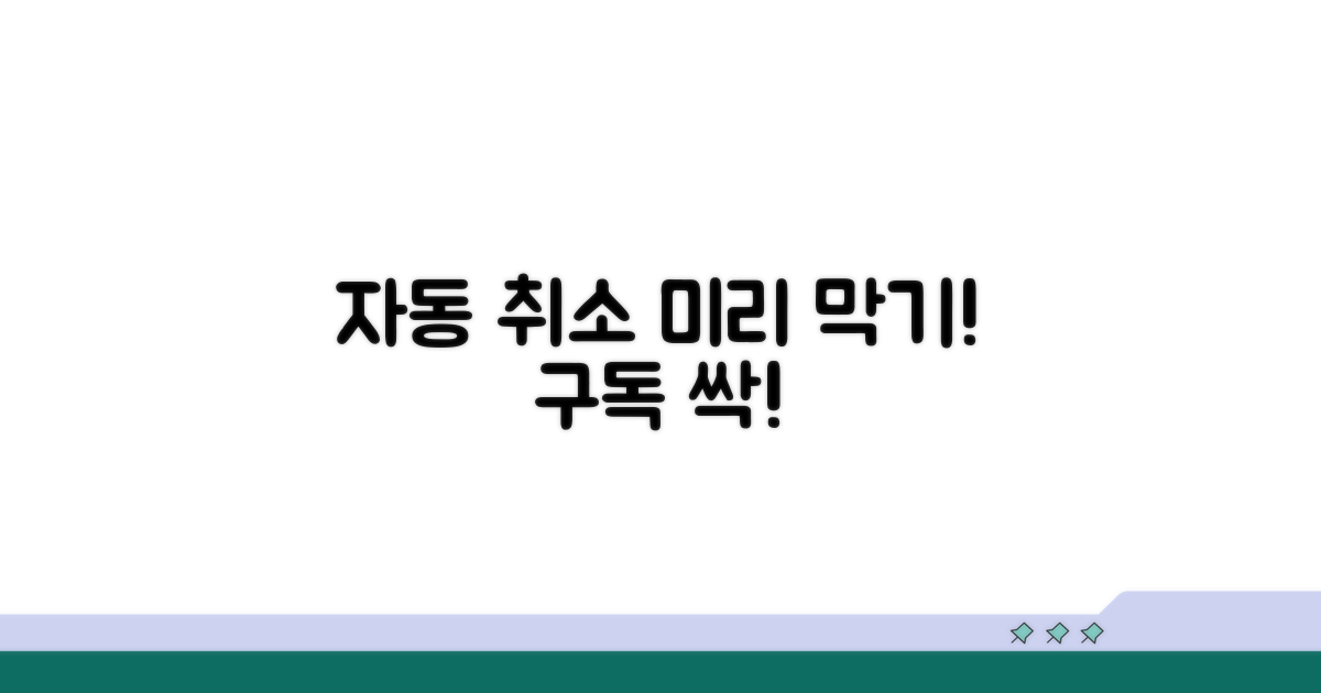 자동 구독 취소, 미리 차단하기