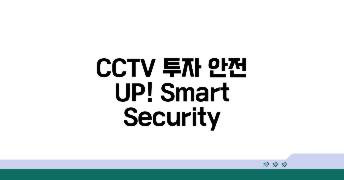 안전 확보를 위한 CCTV 투자