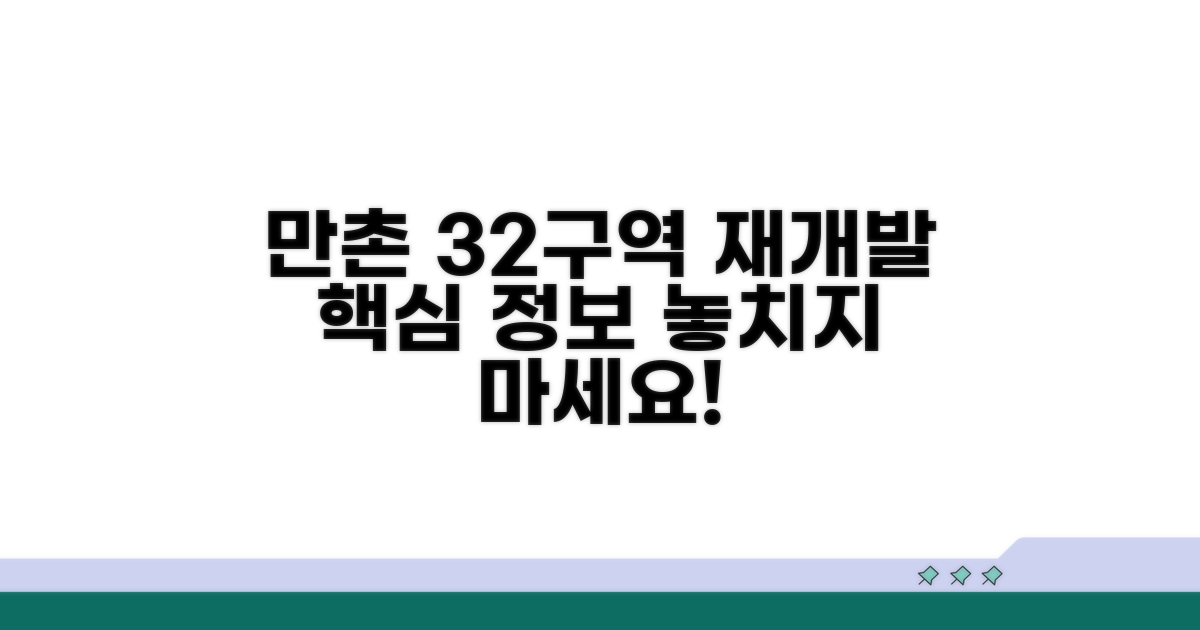 만촌 32구역 재개발 핵심 정보