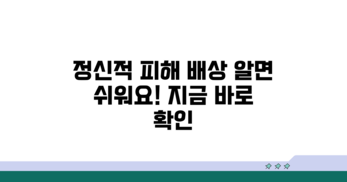 정신적 피해 배상, 이것만 알면 쉬워요