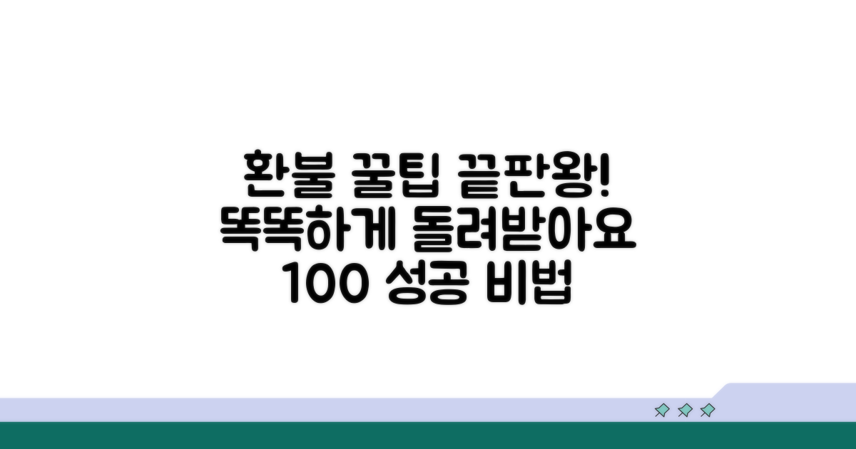 똑똑하게 환불받는 꿀팁 모음