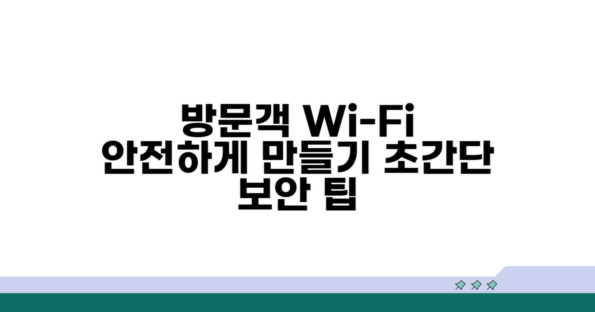 방문자용 네트워크 안전하게 만들기