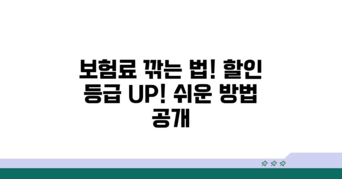자동차보험 할인 등급 올리는 법