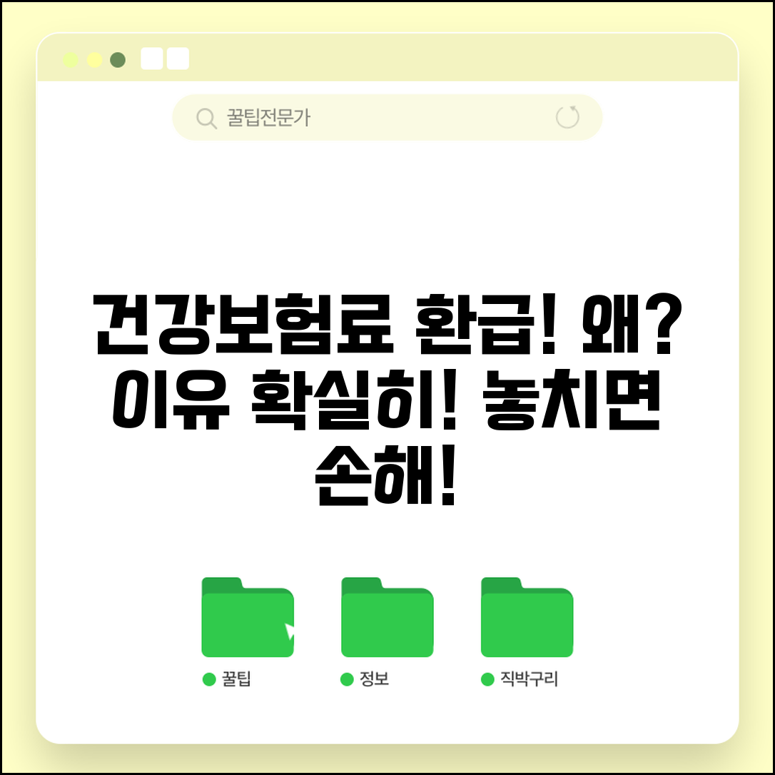 건강보험료 환급 이유 알아보기 | 왜 환급금이 생기는 걸까