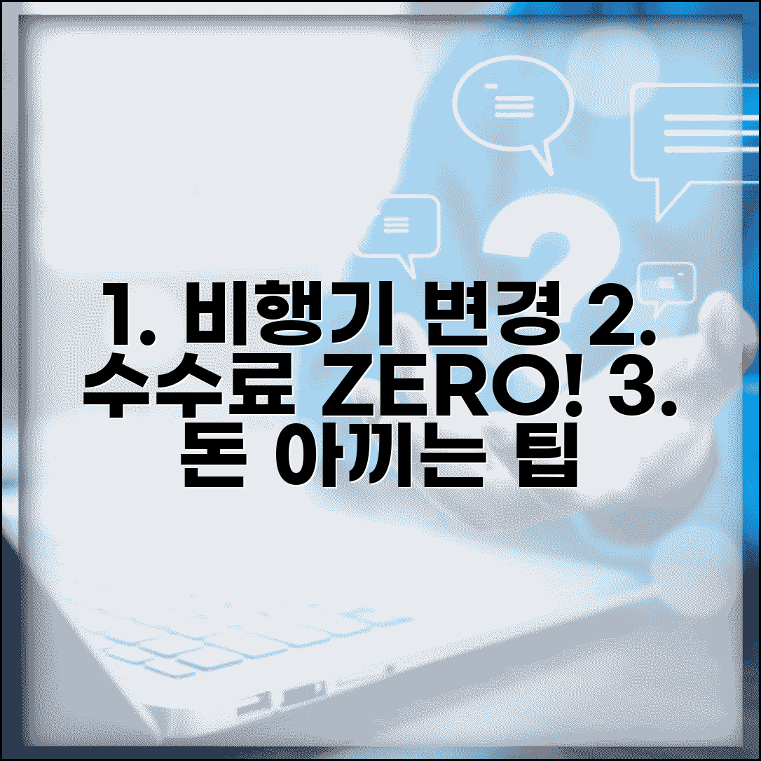 비행기 변경 수수료 최소화 방법 | 항공편 일정 변경 비용 줄이고 유연한 여행 계획 세우기