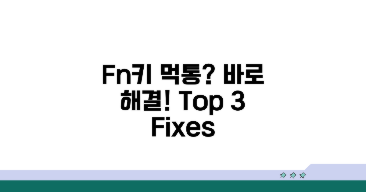 Fn키 작동 안함? 원인별 해결법