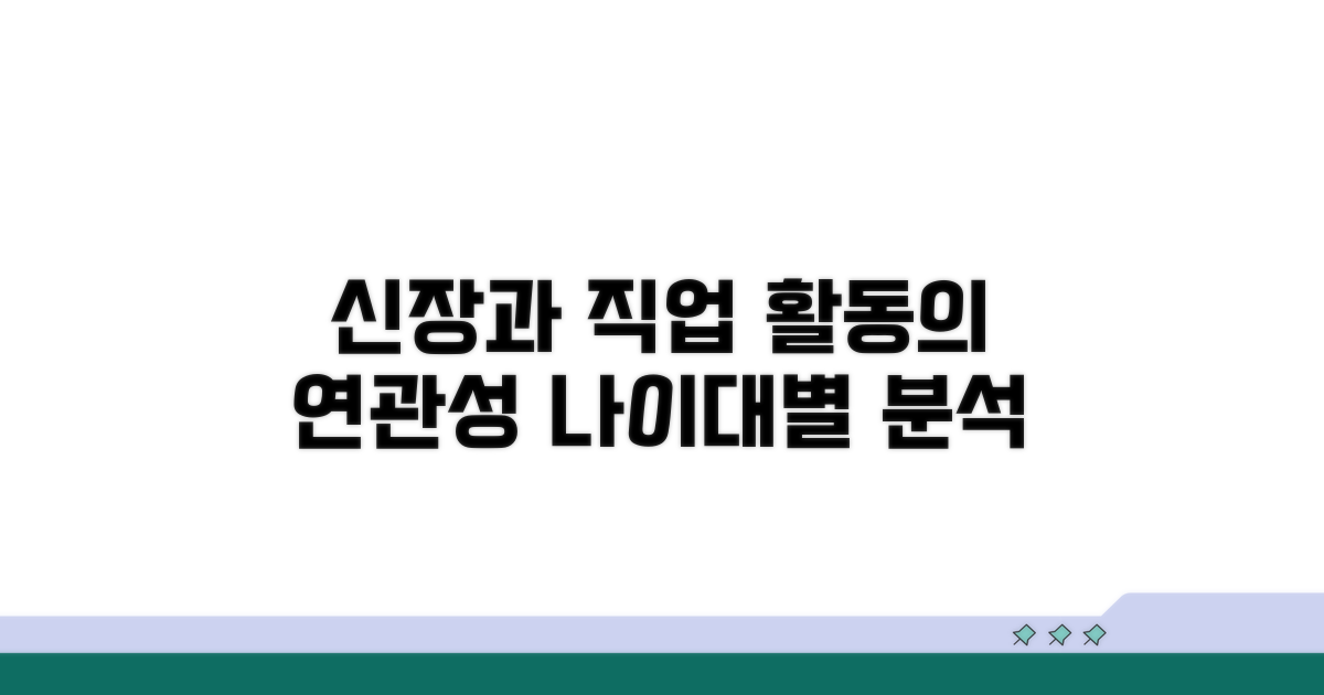신장별 직업, 사회 활동 연관성